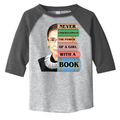 RBG Never Underestimate Ruth Bader Ginsburg Toddler Fine Jersey T-Shirt