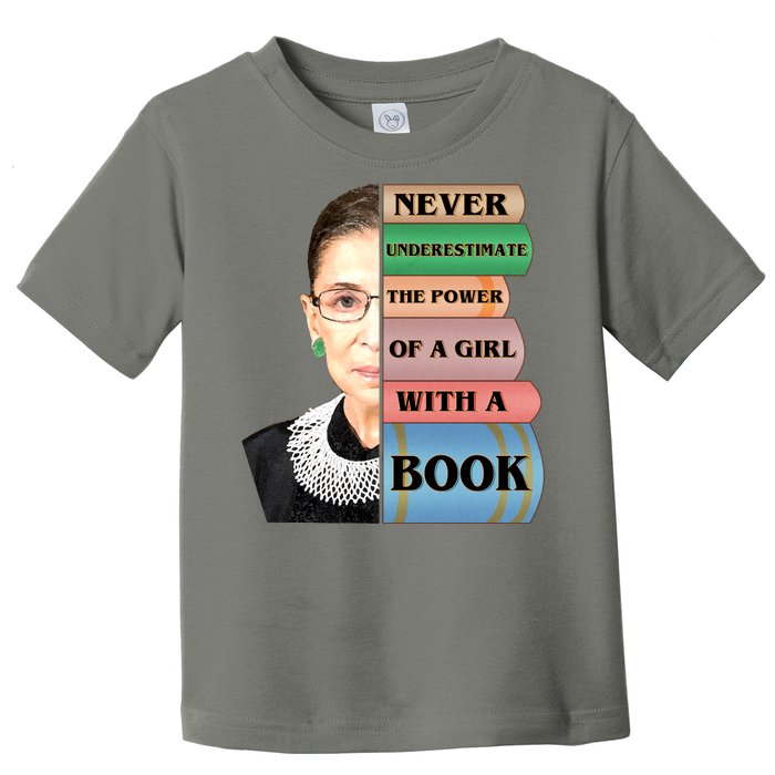 RBG Never Underestimate Ruth Bader Ginsburg Toddler T-Shirt