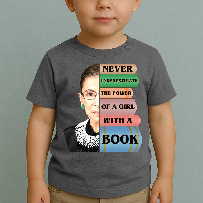 RBG Never Underestimate Ruth Bader Ginsburg Toddler T-Shirt