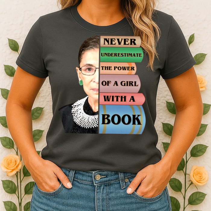 RBG Never Underestimate Ruth Bader Ginsburg Womens T-Shirt