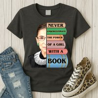 RBG Never Underestimate Ruth Bader Ginsburg Womens T-Shirt
