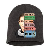 RBG Never Underestimate Ruth Bader Ginsburg Short Acrylic Beanie