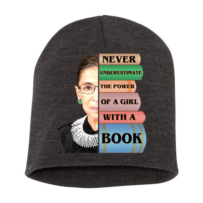 RBG Never Underestimate Ruth Bader Ginsburg Short Acrylic Beanie