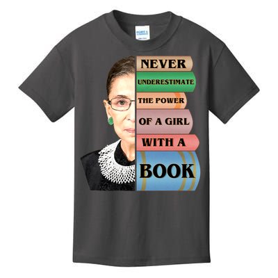 RBG Never Underestimate Ruth Bader Ginsburg Kids T-Shirt