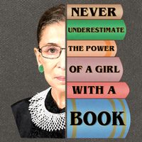 RBG Never Underestimate Ruth Bader Ginsburg Cotton Canvas Backpack