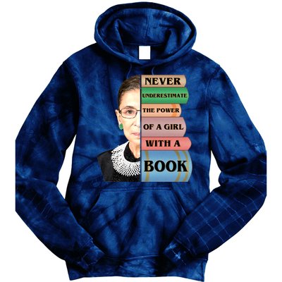 RBG Never Underestimate Ruth Bader Ginsburg Tie Dye Hoodie