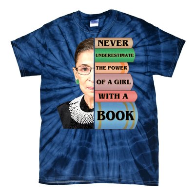 RBG Never Underestimate Ruth Bader Ginsburg Tie-Dye T-Shirt