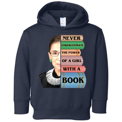 RBG Never Underestimate Ruth Bader Ginsburg Toddler Hoodie