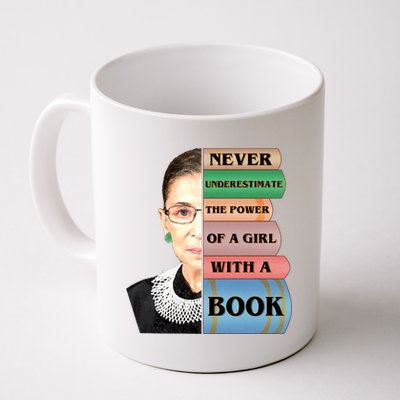 RBG Never Underestimate Ruth Bader Ginsburg Coffee Mug