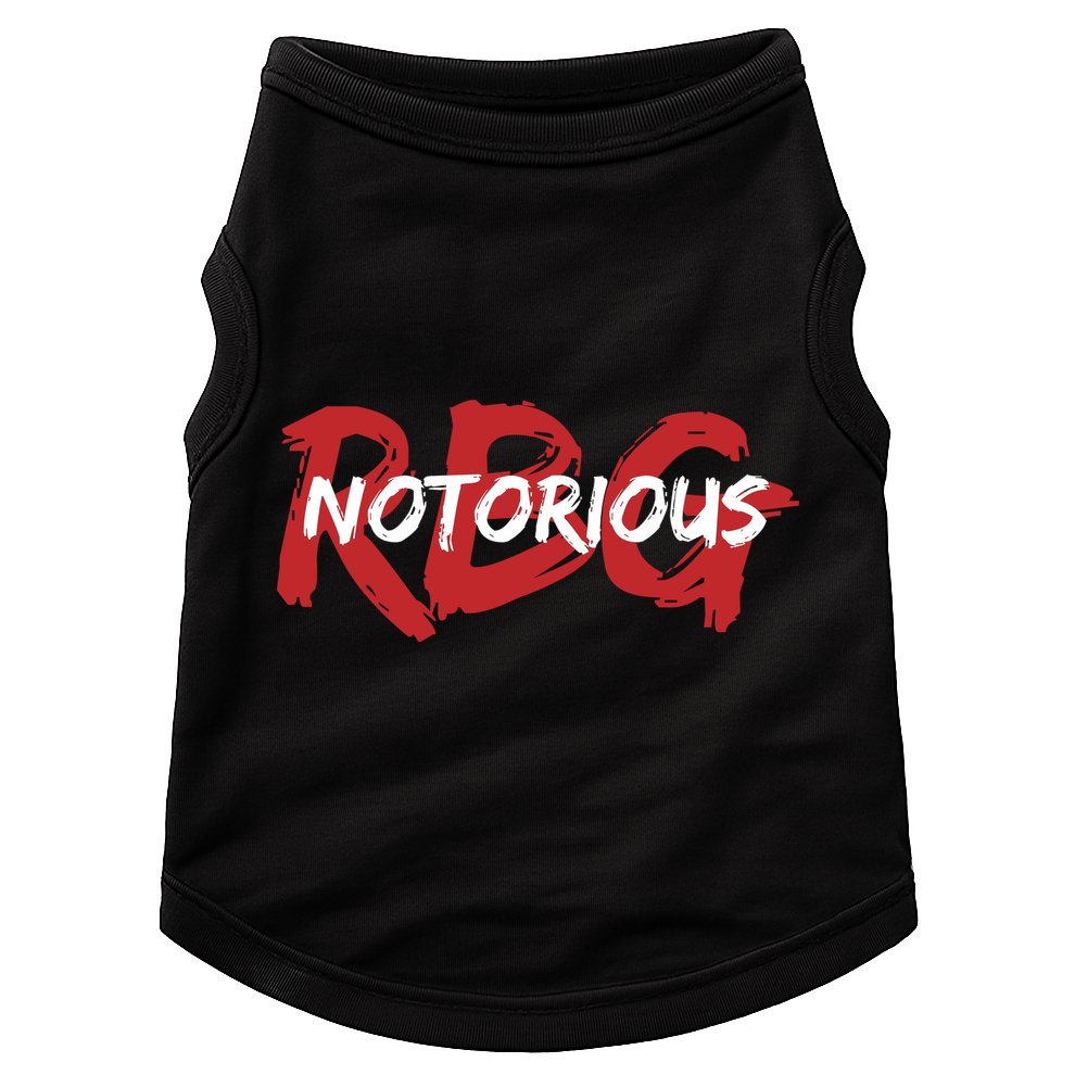 RBG Notorious Logo Ruther Bader Ginsburg  Doggie Tank