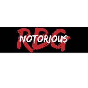 RBG Notorious Logo Ruther Bader Ginsburg  Bumper Sticker