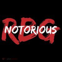 RBG Notorious Logo Ruther Bader Ginsburg  Poster