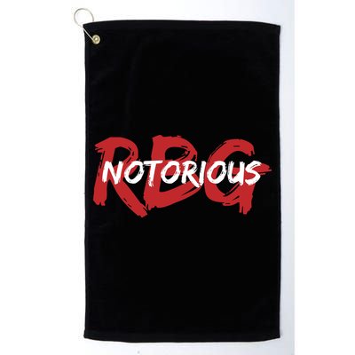 RBG Notorious Logo Ruther Bader Ginsburg  Golf Towel