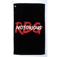 RBG Notorious Logo Ruther Bader Ginsburg  Golf Towel