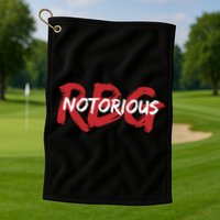 RBG Notorious Logo Ruther Bader Ginsburg  Golf Towel