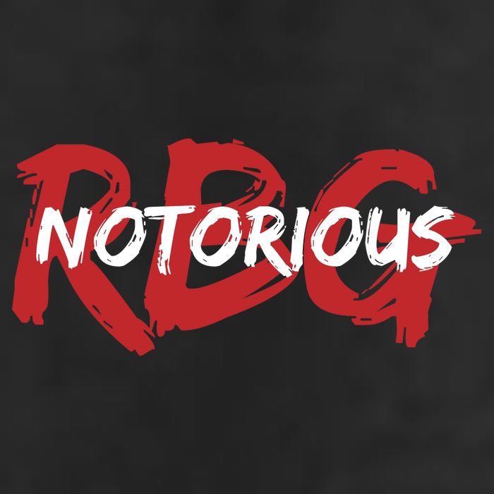 RBG Notorious Logo Ruther Bader Ginsburg  Golf Towel