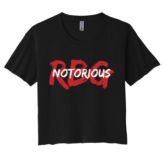 RBG Notorious Logo Ruther Bader Ginsburg  Crop Top