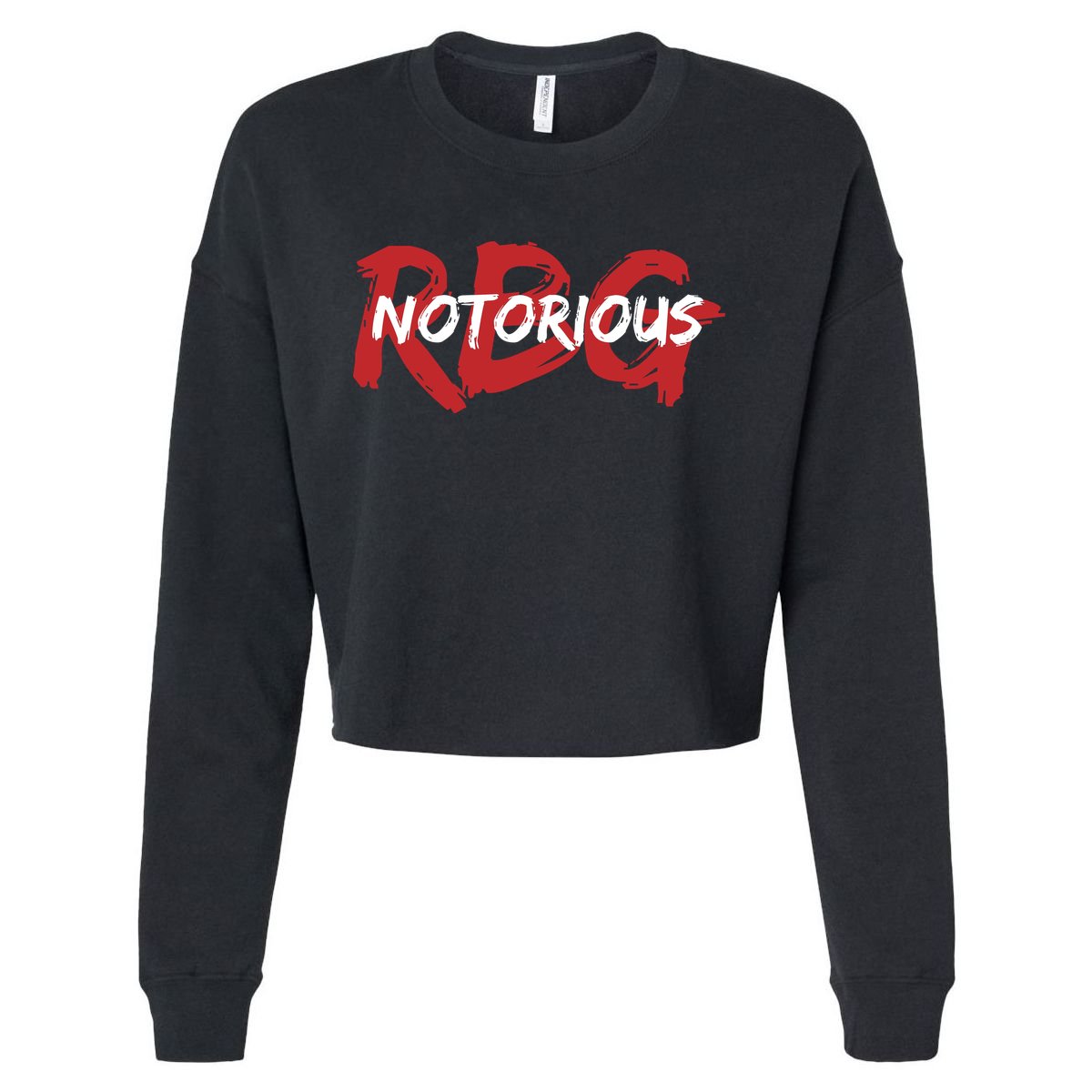 RBG Notorious Logo Ruther Bader Ginsburg  Cropped Pullover Crew