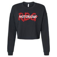 RBG Notorious Logo Ruther Bader Ginsburg  Cropped Pullover Crew