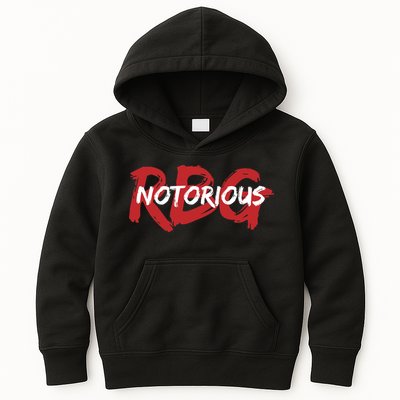 RBG Notorious Logo Ruther Bader Ginsburg  Kids Hoodie