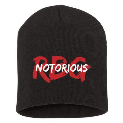 RBG Notorious Logo Ruther Bader Ginsburg  Short Acrylic Beanie