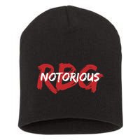 RBG Notorious Logo Ruther Bader Ginsburg  Short Acrylic Beanie