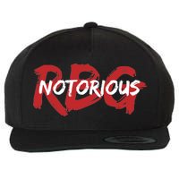 RBG Notorious Logo Ruther Bader Ginsburg  Wool Snapback Cap