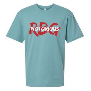 RBG Notorious Logo Ruther Bader Ginsburg  Sueded Cloud Jersey T-Shirt