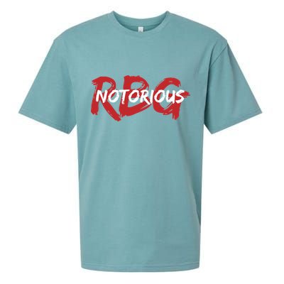 RBG Notorious Logo Ruther Bader Ginsburg  Sueded Cloud Jersey T-Shirt