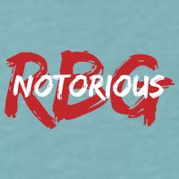 RBG Notorious Logo Ruther Bader Ginsburg  Sueded Cloud Jersey T-Shirt