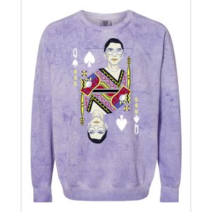 RBG Queen R.B.G. Ruther Bader Ginsburg  Colorblast Crewneck Sweatshirt