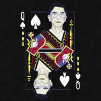 RBG Queen R.B.G. Ruther Bader Ginsburg  Ladies PosiCharge Tri-Blend Wicking Tank