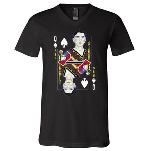 RBG Queen R.B.G. Ruther Bader Ginsburg  V-Neck T-Shirt