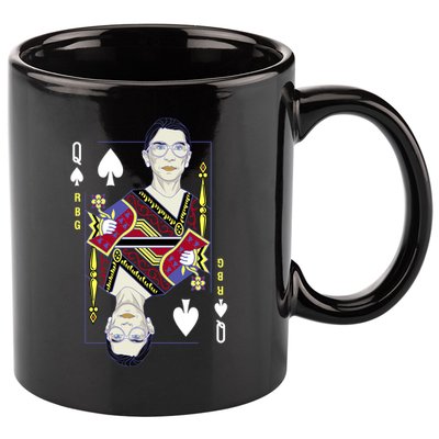 RBG Queen R.B.G. Ruther Bader Ginsburg  11oz C Handle Ceramic Mug