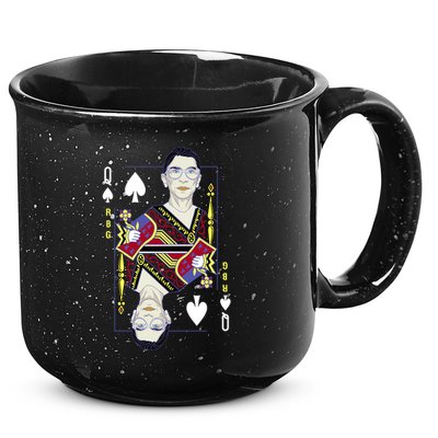 RBG Queen R.B.G. Ruther Bader Ginsburg  15oz Campfire Ceramic Mug