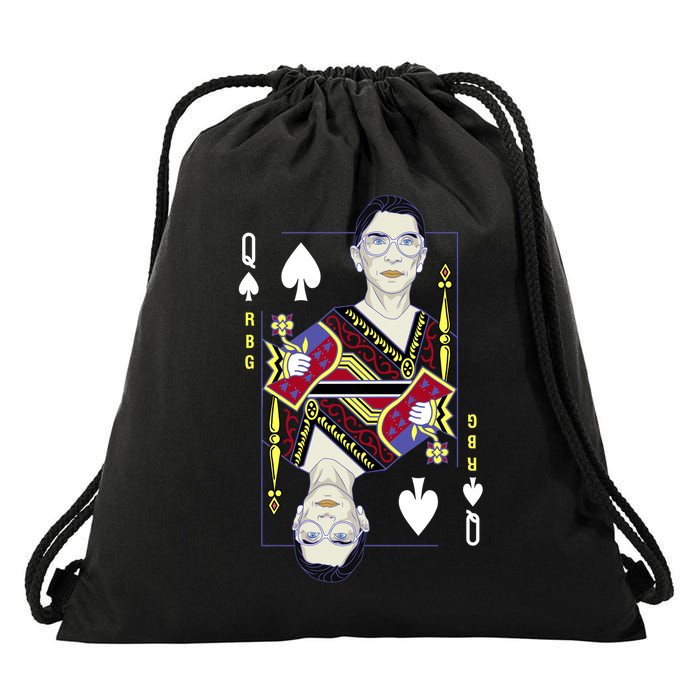 RBG Queen R.B.G. Ruther Bader Ginsburg  Drawstring Bag