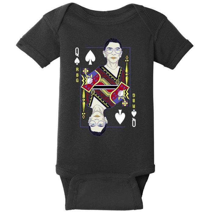 RBG Queen R.B.G. Ruther Bader Ginsburg  Baby Bodysuit