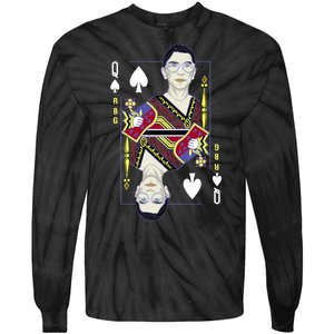 RBG Queen R.B.G. Ruther Bader Ginsburg  Tie-Dye Long Sleeve Shirt