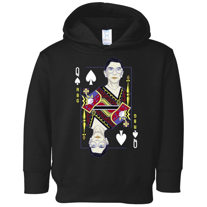 RBG Queen R.B.G. Ruther Bader Ginsburg  Toddler Hoodie