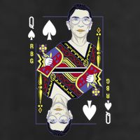 RBG Queen R.B.G. Ruther Bader Ginsburg  Microfiber Hand Towel