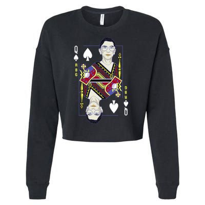 RBG Queen R.B.G. Ruther Bader Ginsburg  Cropped Pullover Crew