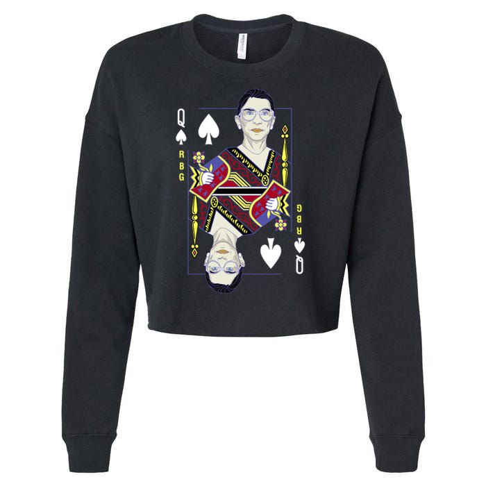 RBG Queen R.B.G. Ruther Bader Ginsburg  Cropped Pullover Crew