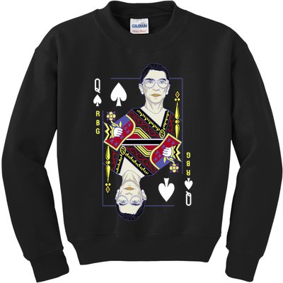 RBG Queen R.B.G. Ruther Bader Ginsburg  Kids Sweatshirt