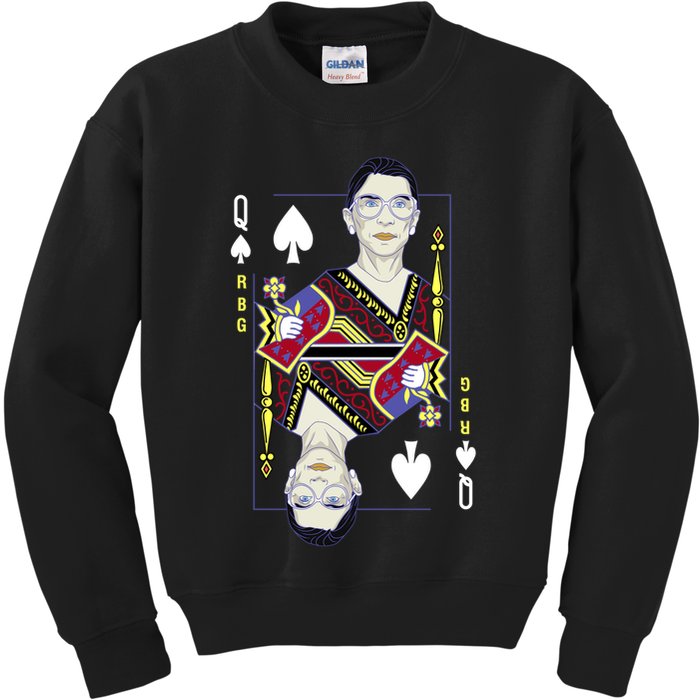 RBG Queen R.B.G. Ruther Bader Ginsburg  Kids Sweatshirt