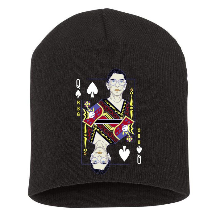 RBG Queen R.B.G. Ruther Bader Ginsburg  Short Acrylic Beanie