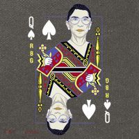 RBG Queen R.B.G. Ruther Bader Ginsburg  Cotton Canvas Backpack