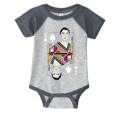 RBG Queen R.B.G. Ruther Bader Ginsburg  Infant Baby Jersey Bodysuit