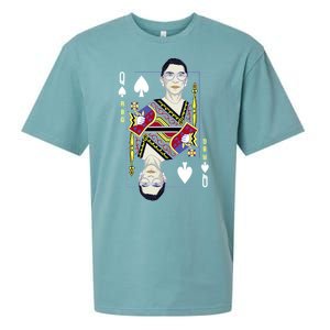 RBG Queen R.B.G. Ruther Bader Ginsburg  Sueded Cloud Jersey T-Shirt