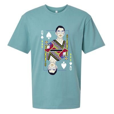 RBG Queen R.B.G. Ruther Bader Ginsburg  Sueded Cloud Jersey T-Shirt