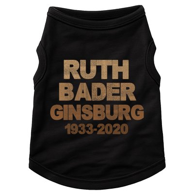 RBG Ruth Bader Ginsburg 1933-2020 Doggie Tank